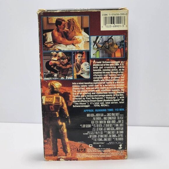 Total Recall (VHS, 1990) Arnold Schwarzenegger - Picture 3 of 5